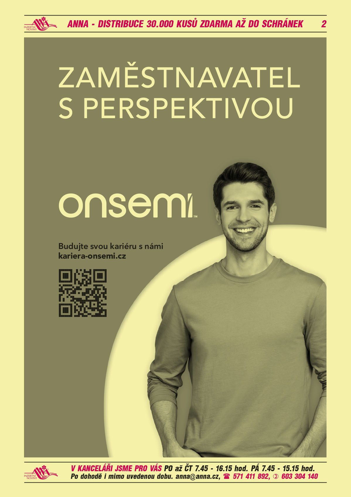 ON SEMICONDUCTOR Zaměstnavatel s perspektivou. Budujte svou kariéru s námi kariera-onsemi.cz 
